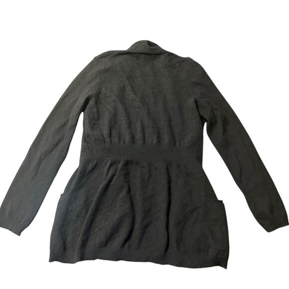 Mercer & Madison Cozy Brown Angora Rabbit Blend Open Cardigan Size Medium - Picture 2 of 5